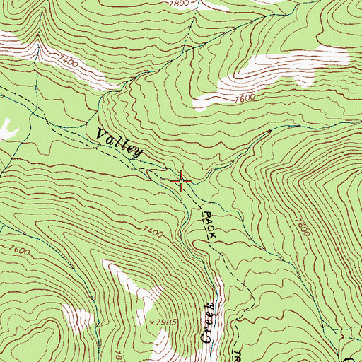 Topographic Map of Summit Creek, ID