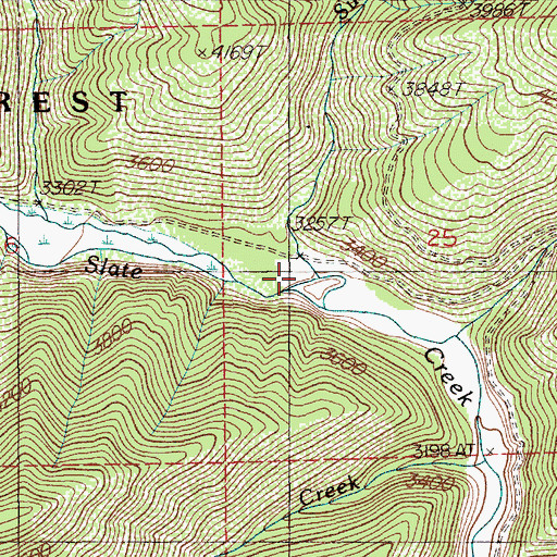 Topographic Map of Summit Creek, ID