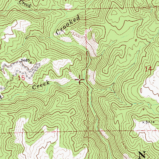 Topographic Map of Summit Creek, ID