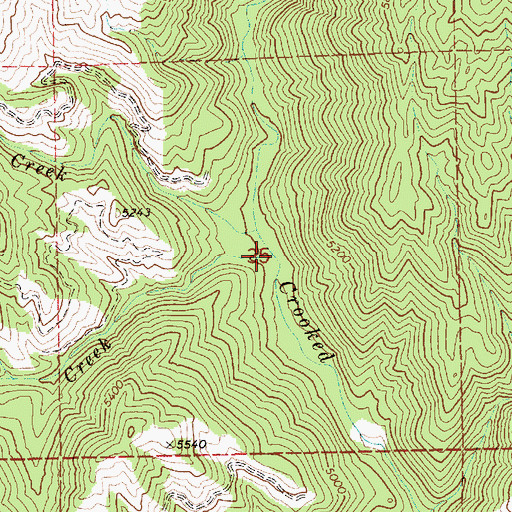 Topographic Map of Sunset Creek, ID