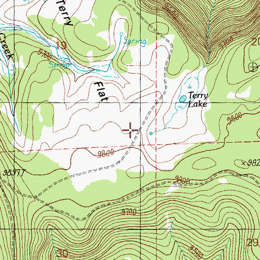 Topographic Map of Terry Number One Tank, AZ