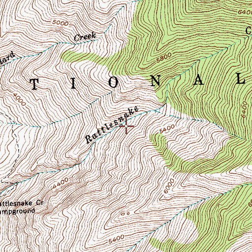 Topographic Map of Survey Creek, ID