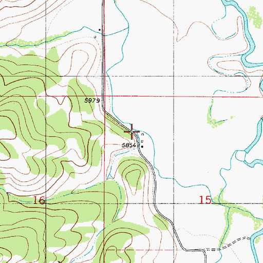 Topographic Map of Swab Creek, WY