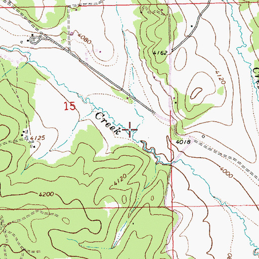 Topographic Map of Swale Creek, ID