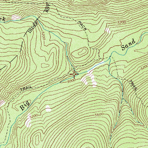 Topographic Map of Swamp Creek, ID