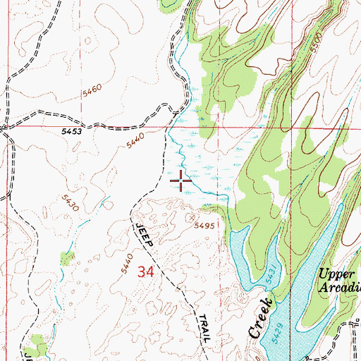 Topographic Map of Swamp Hollow, ID