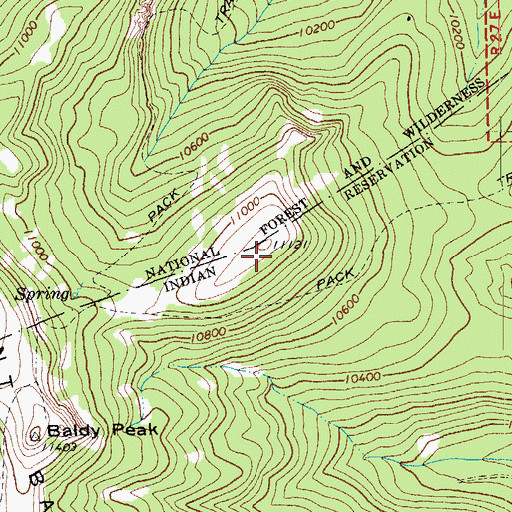 Topographic Map of Mount Thomas, AZ