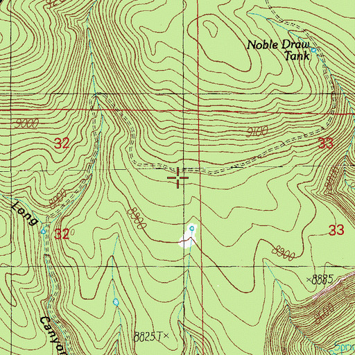 Topographic Map of Timber Bench Tank, AZ