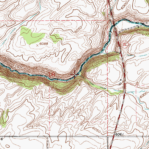 Topographic Map of Swanner Creek, ID