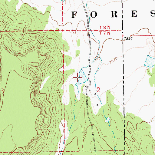 Topographic Map of Towser Tank, AZ