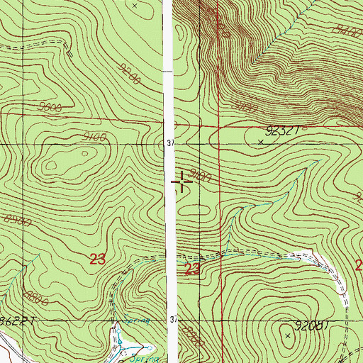 Topographic Map of Trail Tank, AZ