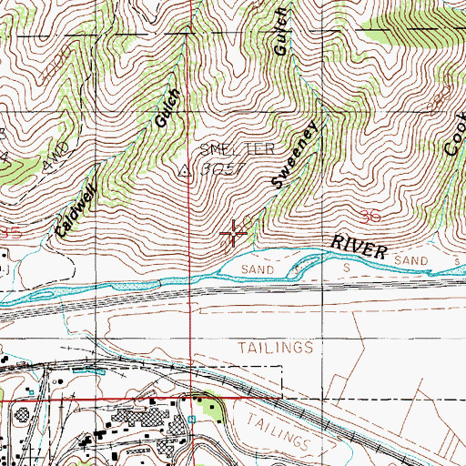 Topographic Map of Sweeney Gulch, ID