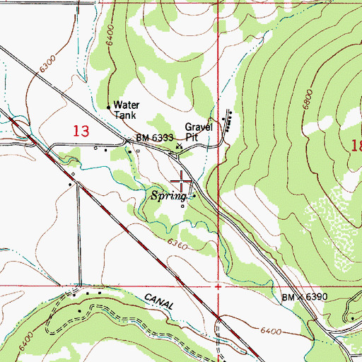 Topographic Map of Sweet Hollow, ID
