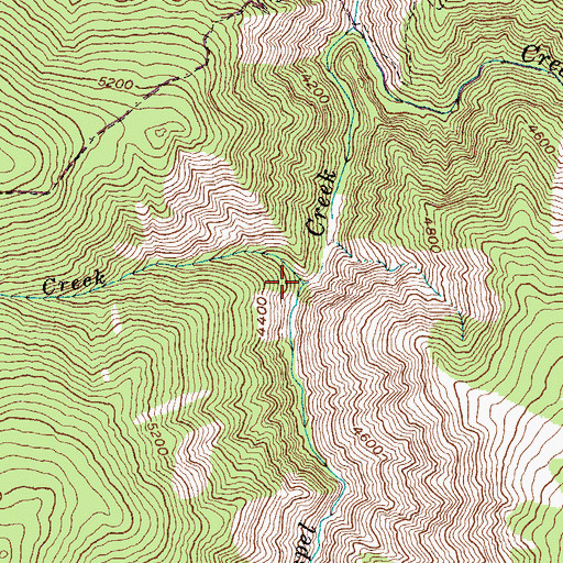 Topographic Map of Swift Creek, ID