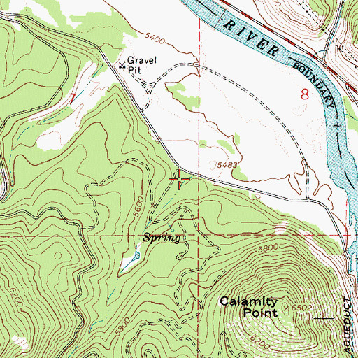 Topographic Map of Tag Alder Creek, ID
