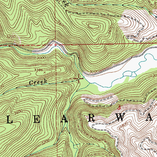 Topographic Map of Tama Creek, ID