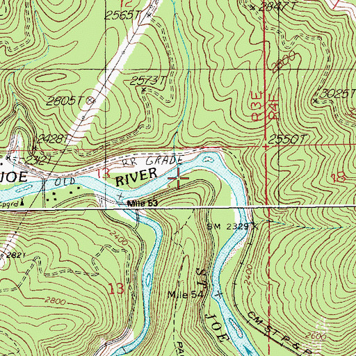 Topographic Map of Tank Creek, ID