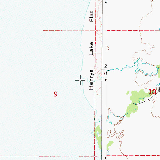 Topographic Map of Targhee Creek, ID