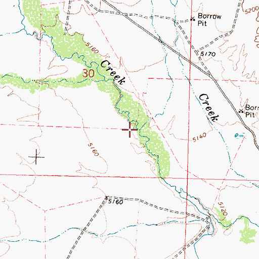 Topographic Map of Taters Creek, ID