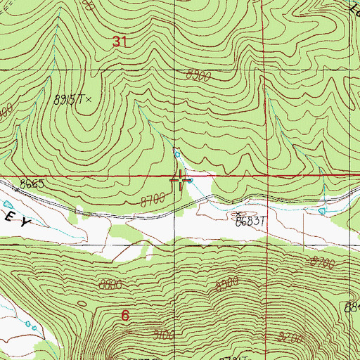 Topographic Map of Williams Tank, AZ