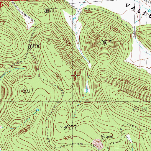 Topographic Map of X E Tank, AZ