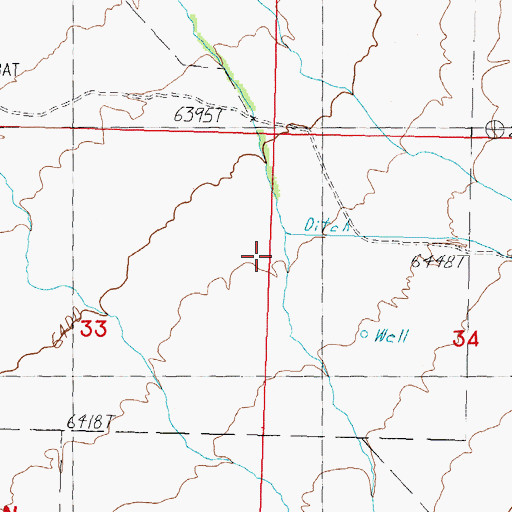 Topographic Map of Tenmile Creek, ID