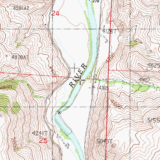 Topographic Map of Tenmile Creek, ID