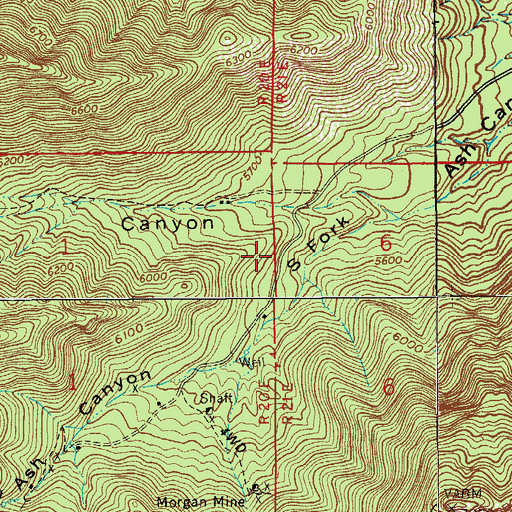 Topographic Map of Ash Canyon Trail One Hundred Four, AZ