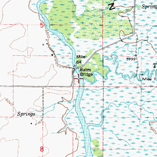 Topographic Map of Teton Creek, ID