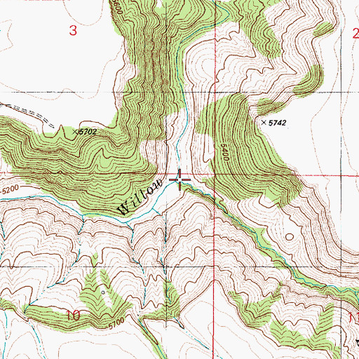 Topographic Map of Tex Creek, ID