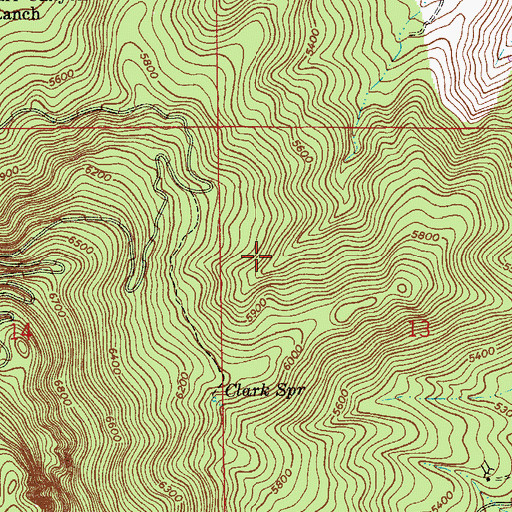 Topographic Map of Black Spring, AZ