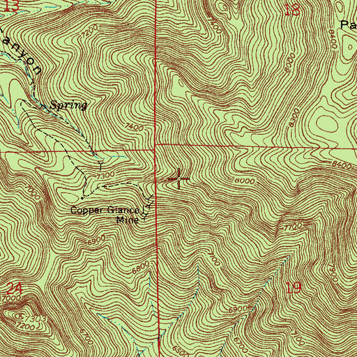 Topographic Map of Copper Glance Trail One Hundred Seventeen, AZ