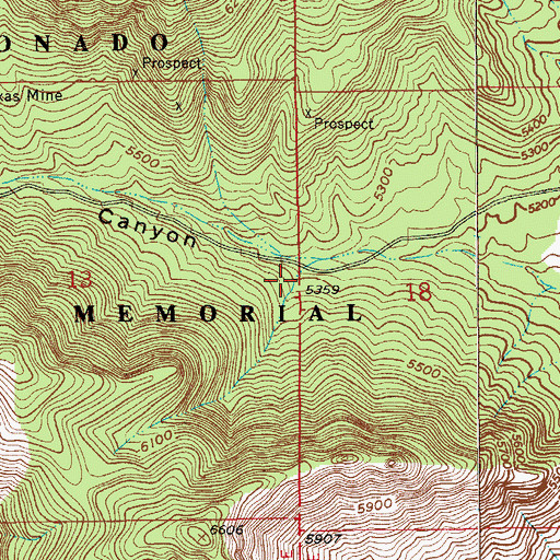 Topographic Map of Coronado Memorial Headquarters, AZ