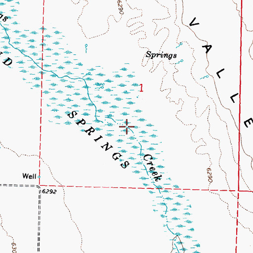 Topographic Map of Thousand Springs, ID