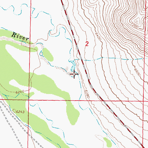 Topographic Map of Thousand Springs Valley, ID