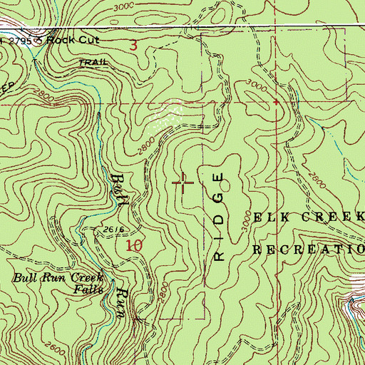 Topographic Map of Tick Ridge, ID