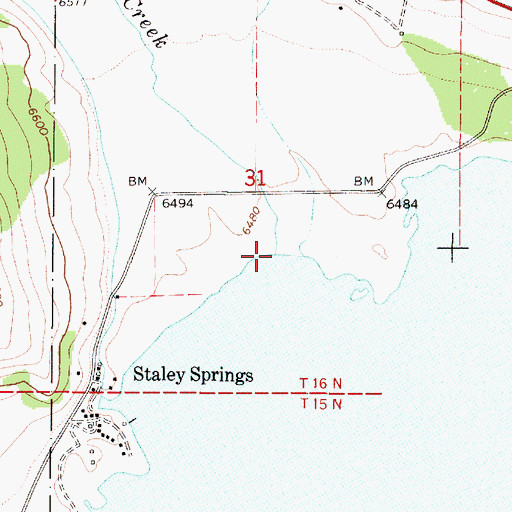 Topographic Map of Timber Creek, ID