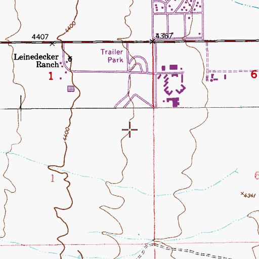 Topographic Map of Miracle Valley Airstrip (historical), AZ