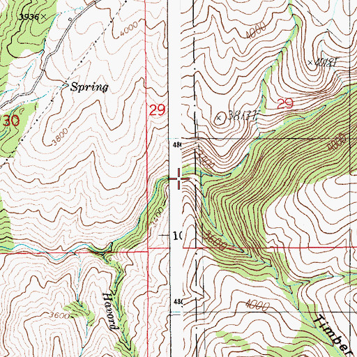Topographic Map of Timber Gulch, ID