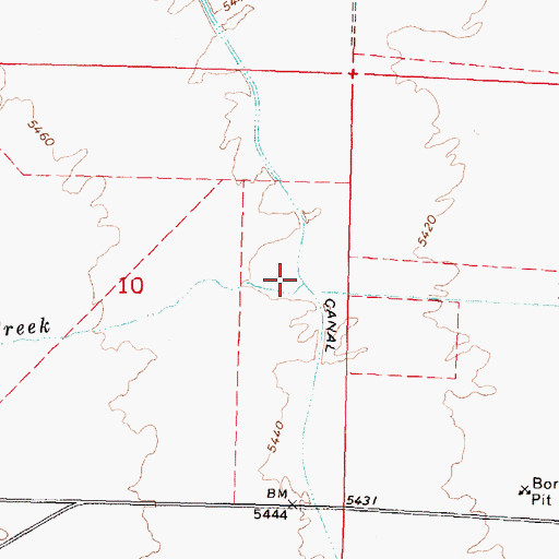 Topographic Map of Timbered Dome Creek, ID