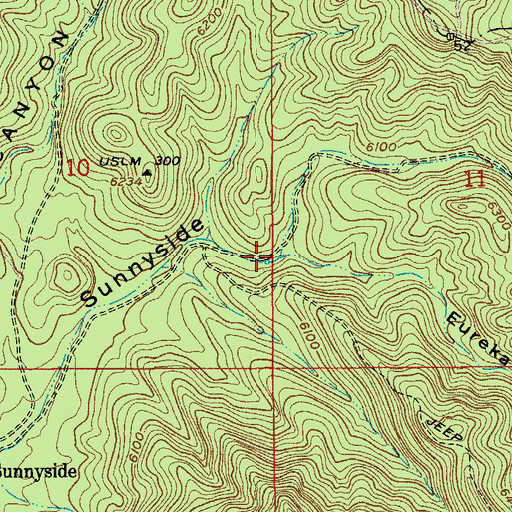 Topographic Map of Mud Spring, AZ