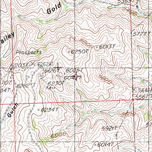 Topographic Map of Tip Top Mine, ID