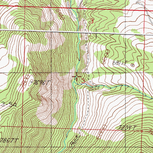 Topographic Map of Tobias Creek, ID
