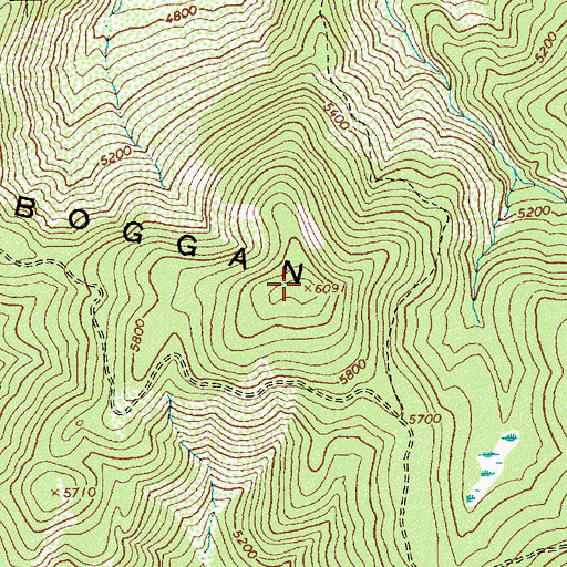 Topographic Map of Toboggan Ridge, ID