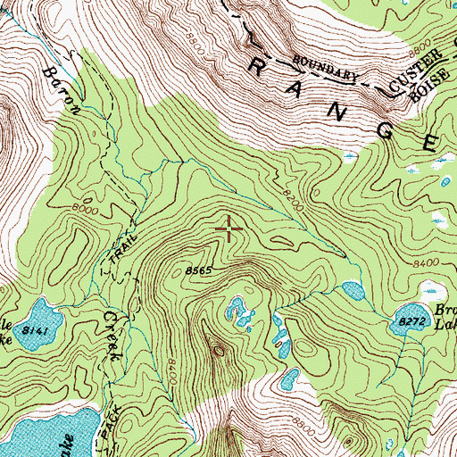 Topographic Map of Tohobit Peak, ID