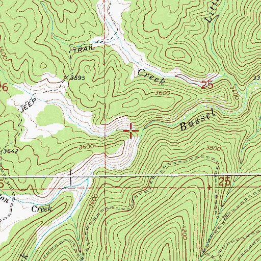 Topographic Map of Toles Creek, ID