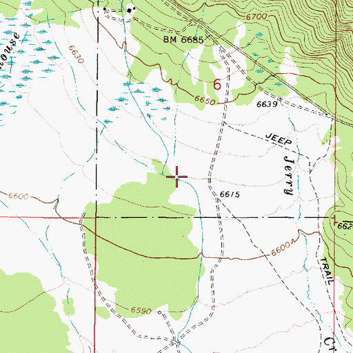 Topographic Map of Tom Creek, ID