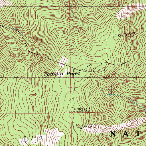 Topographic Map of Tomato Point, ID