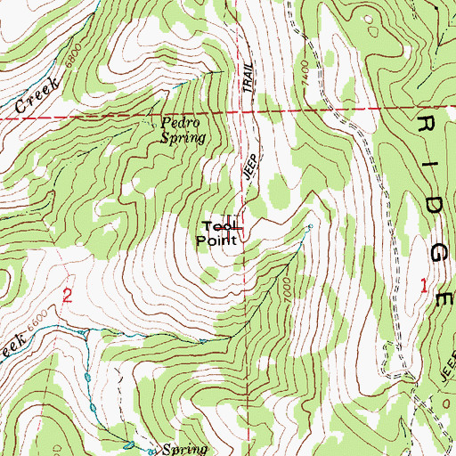 Topographic Map of Tool Point, ID