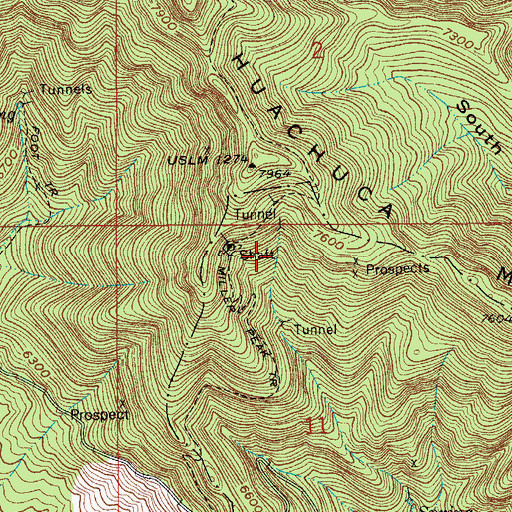 Topographic Map of Swallow Spring, AZ